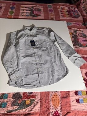 Year In Year Out Men's Classic Button-Down Check Shirt - dark Gray checkered